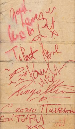 Lot #3010 Beatles Signatures (c. 1963) - Image 2