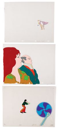 Lot #3042 Beatles (3) Production Cels from Yellow Submarine - Image 1