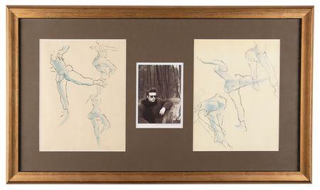 Lot #3044 Stuart Sutcliffe Original Sketches of Dancers - Image 1