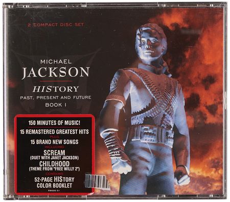 Lot #3625 Michael Jackson Signed CD Booklet - HIStory: Past, Present and Future, Book I - Image 4