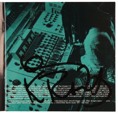 Lot #3678 Lenny Kravitz (3) Signed Items - Image 2