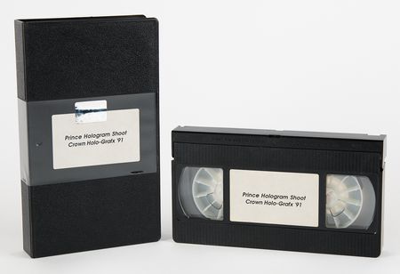 Lot #3634 Prince Original 'Diamonds and Pearls' Hologram Shoot VHS Tape - Image 1