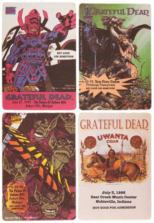 Lot #3308 Grateful Dead Complete Set of (16) Unused Backstage Passes from the 1995 Summer East Coast Tour ? The Last with Jerry Garcia - Image 5
