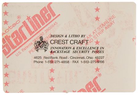 Lot #3308 Grateful Dead Complete Set of (16) Unused Backstage Passes from the 1995 Summer East Coast Tour ? The Last with Jerry Garcia - Image 6