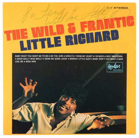 Lot #3397 Little Richard Signed Album - The Wild & Frantic Little Richard - Image 1