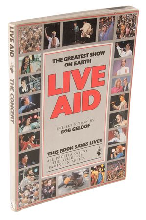 Lot #3588 Live Aid Multi-Signed Book with Queen, David Bowie, Elton John, and (20+) Musical Acts - Image 8