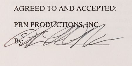 Lot #3633 Prince Document Signed for the 1991 'Rock in Rio 2' Festival - Image 4