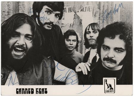 Lot #3427 Canned Heat Signed Promotional Card - Image 1