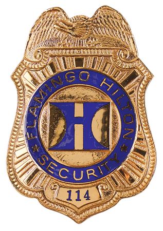 Lot #3386 Elvis Presley Flamingo Hilton Security Badge (1974) - Image 1