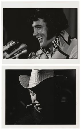 Lot #3387 Elvis Presely and Colonel Tom Parker (2) Original Photographs by David Gahr - Image 1