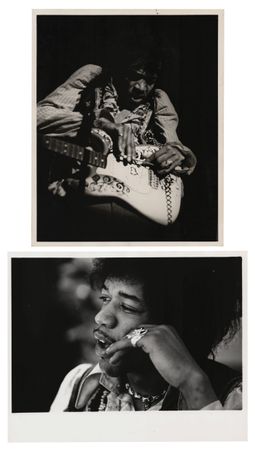 Lot #3246 Jimi Hendrix (2) Original Vintage Photographs by Ed Caraeff and Kim Gottlieb-Walker - Image 1