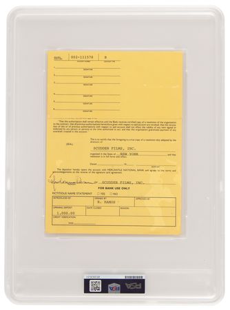 Lot #3683 Madonna Twice-Signed Document - Image 2