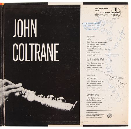Lot #3363 John Coltrane Quartet Signed Album - Impressions - Image 2