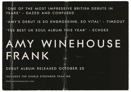 Lot #3698 Amy Winehouse Signed Promo Card - Image 2