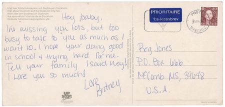 Lot #3695 Britney Spears Early Autograph Letter