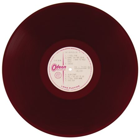 Lot #3068 Beatles No. 5 Japanese Dark Red Stereo Promo White-Label Vinyl Test Pressing (Odeon, OR 7103) - Image 4
