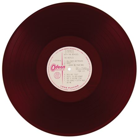 Lot #3070 Beatles With the Beatles Japanese Dark Red Stereo Promo White-Label Vinyl Test Pressing (Odeon, OP-7549) - Image 3