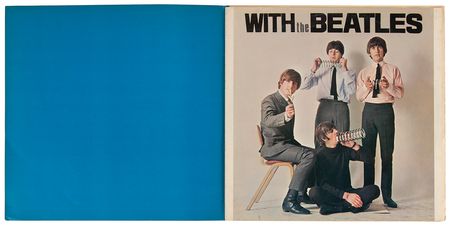 Lot #3070 Beatles With the Beatles Japanese Dark Red Stereo Promo White-Label Vinyl Test Pressing (Odeon, OP-7549) - Image 4