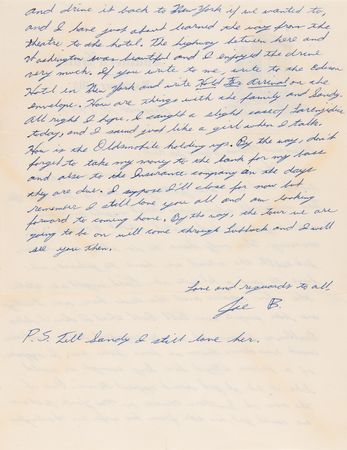 Lot #3395 Buddy Holly: Joe Mauldin Archive of (19) Early Letters and Postcards Dated to The Crickets' 1957-1958 Concert Tours - 