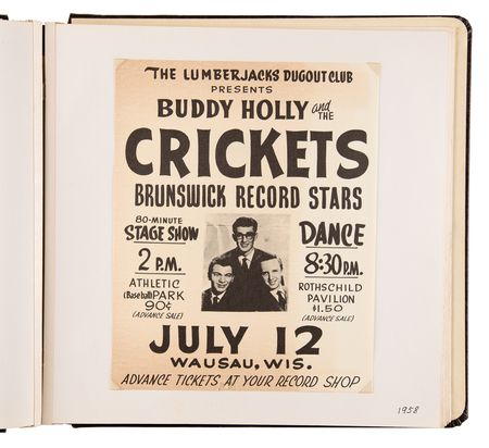 Lot #3395 Buddy Holly: Joe Mauldin Archive of (19) Early Letters and Postcards Dated to The Crickets' 1957-1958 Concert Tours - 