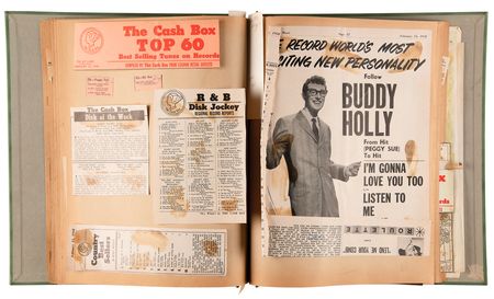 Lot #3395 Buddy Holly: Joe Mauldin Archive of (19) Early Letters and Postcards Dated to The Crickets' 1957-1958 Concert Tours - 