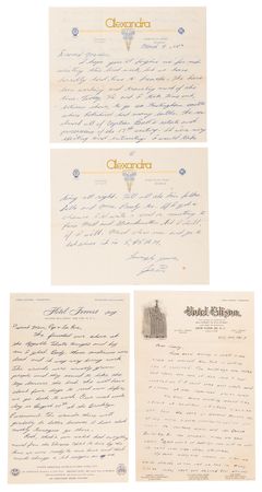 Lot #3395 Buddy Holly: Joe Mauldin Archive of (19) Early Letters and Postcards Dated to The Crickets' 1957-1958 Concert Tours - 