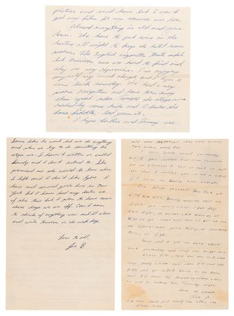 Lot #3395 Buddy Holly: Joe Mauldin Archive of (19) Early Letters and Postcards Dated to The Crickets' 1957-1958 Concert Tours - 