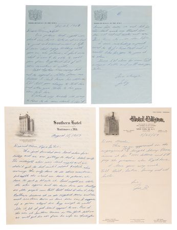 Lot #3395 Buddy Holly: Joe Mauldin Archive of (19) Early Letters and Postcards Dated to The Crickets' 1957-1958 Concert Tours - 