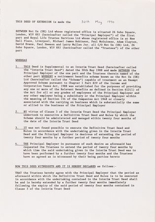 Lot #3591 U2 Document Signed with Their Legal Names (1990) - Image 3