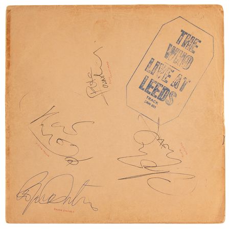 Lot #3292 The Who Rare Fully Signed 'Live at