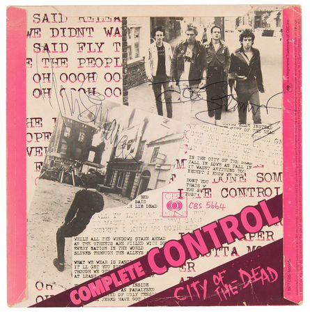 Lot #3572 The Clash Signed 45 RPM Single Record - 'Complete Control' - Image 3