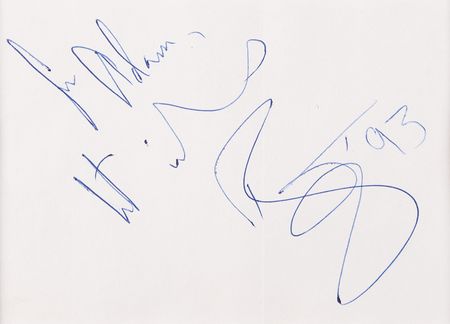 Lot #3490 David Bowie Signature - Image 2