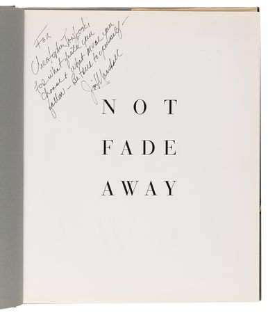 Lot #3443 Jim Marshall Signed Book with (2) Handwritten Notes - Not Fade Away - Image 4