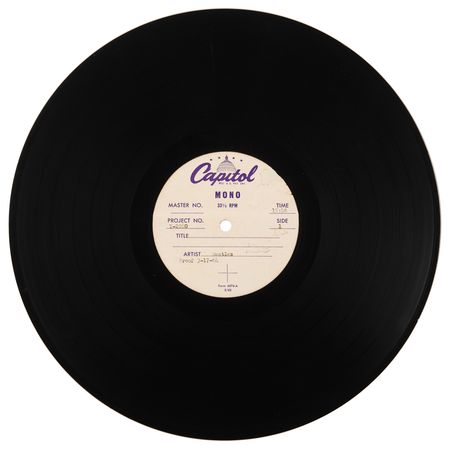 Lot #3055 Brian Epstein's Personally-Owned US Capitol Records Acetate for The Beatles' Second Album (T-2080, 1964) - Image 2