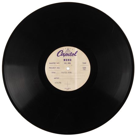 Lot #3063 Beatles US Capitol Records Acetate for Beatle Tour (Unreleased, 1966) - Image 1