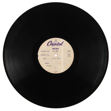 Lot #3063 Beatles US Capitol Records Acetate for Beatle Tour (Unreleased, 1966) - Image 2