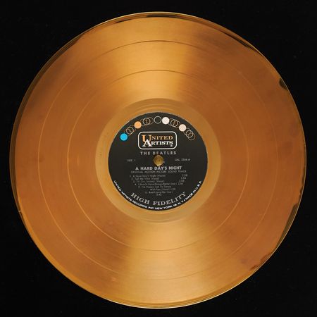 Lot #3050 Ringo Starr's 1964 United Artists Gold Record Award for the Beatles Album 'A Hard Day's Night' - Image 3