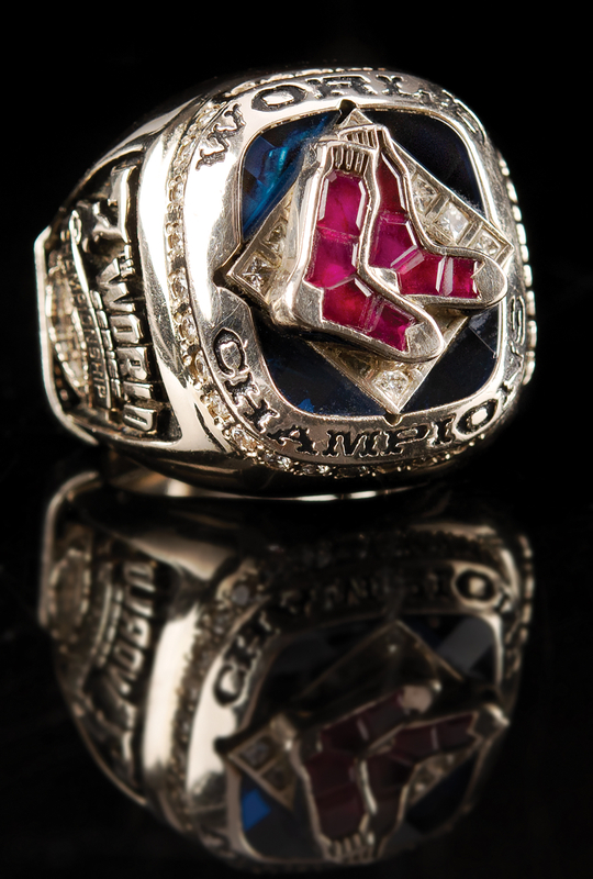 Lot 652 Boston Red Sox: 2007 World Series Championship Ring, Awarded to a Fenway Park Usher