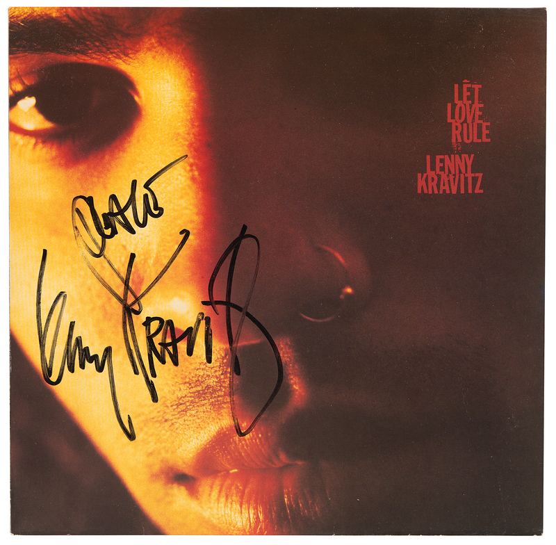 Lot 477 Lenny Kravitz Signed Album - Let Love Rule