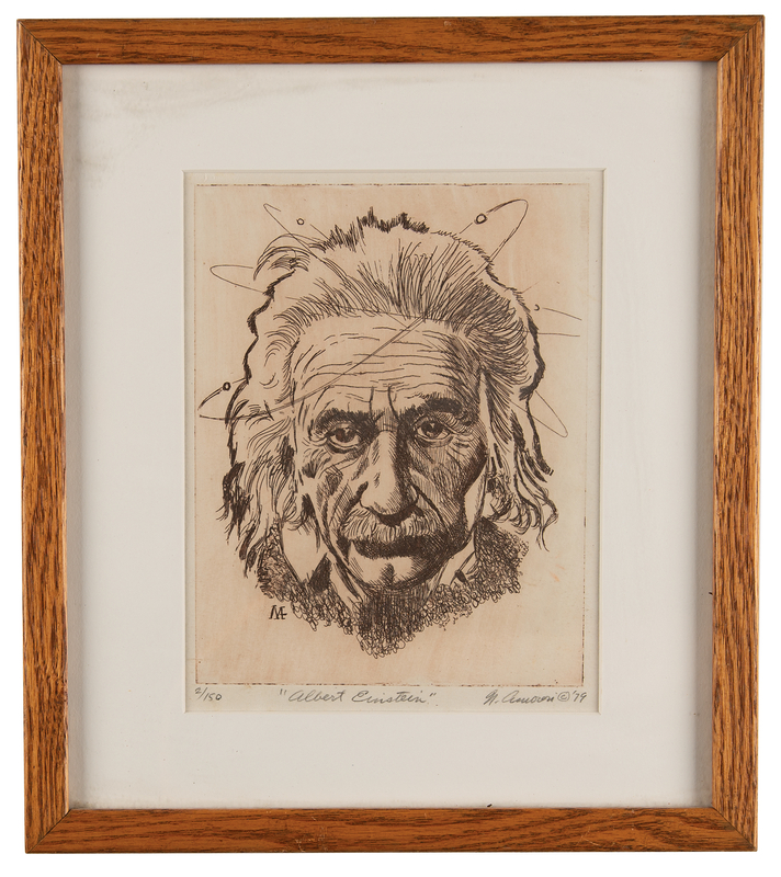 Lot 136 Albert Einstein Etching (Ltd. Ed. #2/150)