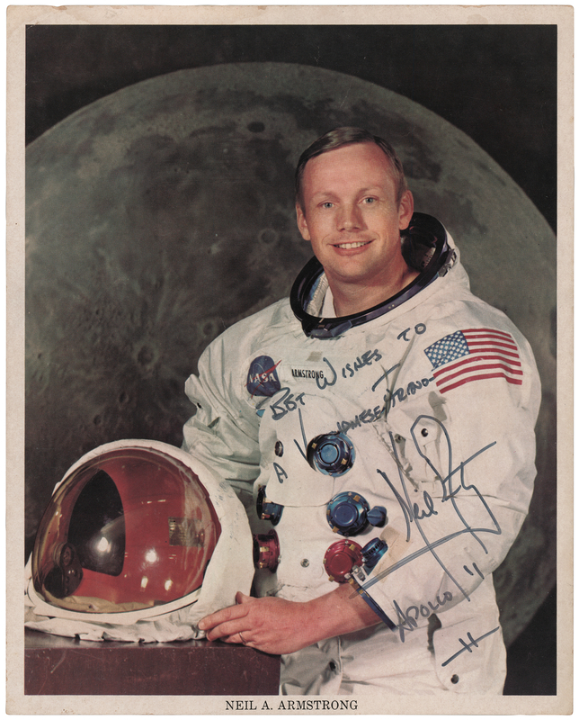 Lot 206 Neil Armstrong Signed Photograph