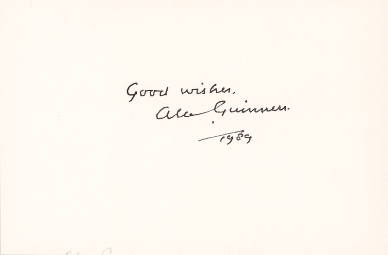 Lot 636 Star Wars: Alec Guinness Signature