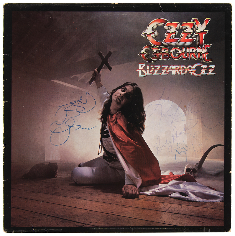 Lot 431 Blizzard of Ozz Signed Album with Ozzy Osbourne and Randy Rhoads