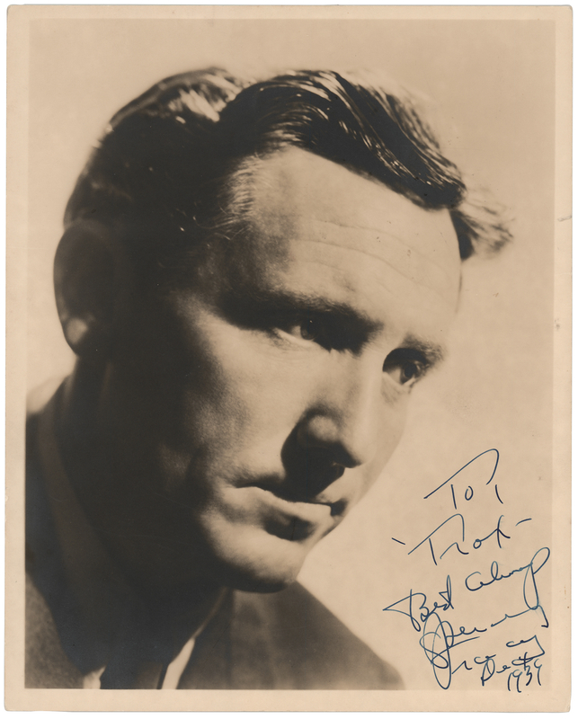 Lot 641 Spencer Tracy Signed Photograph