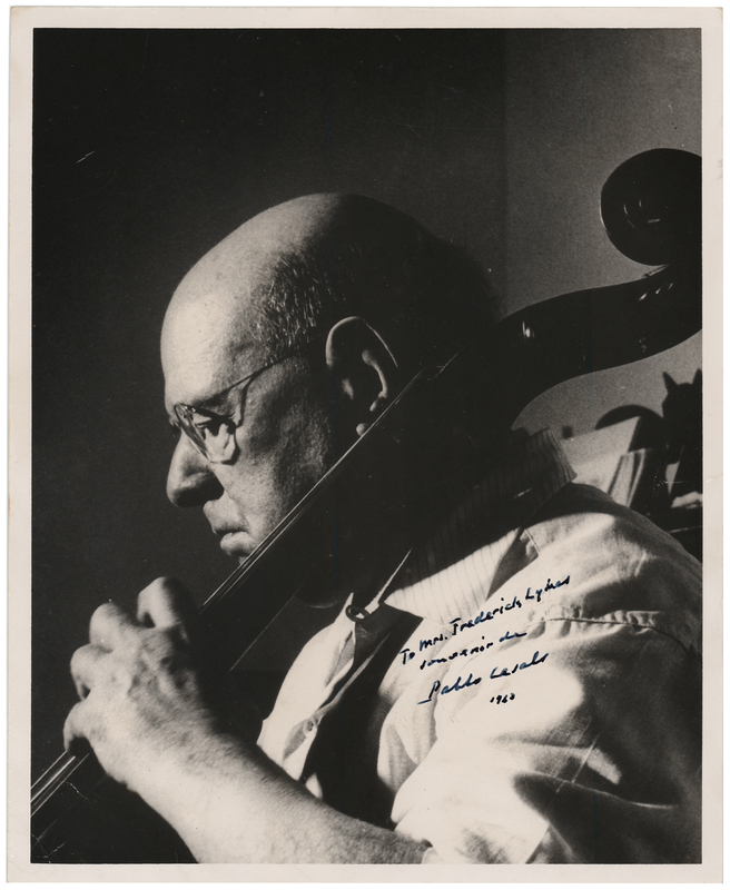 Lot 436 Pablo Casals Signed Photograph