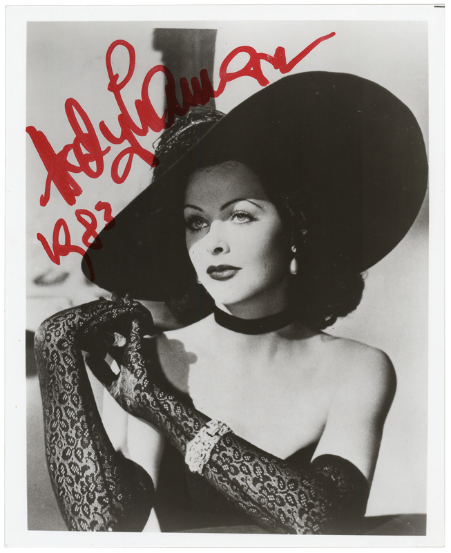 Lot 592 Hedy Lamarr Signed Photograph
