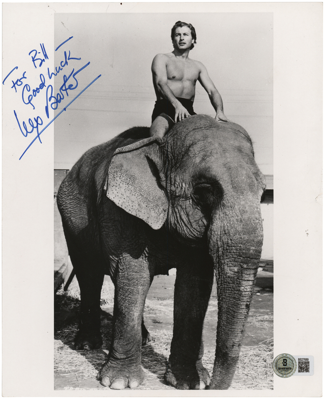 Lot 541 Lex Barker Signed Photograph
