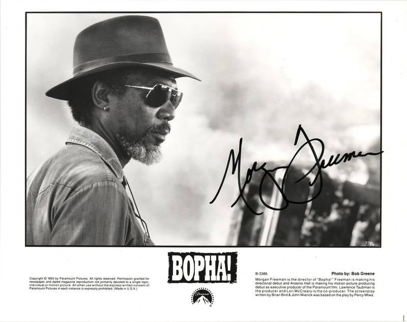 Lot 572 Morgan Freeman Signed Photograph