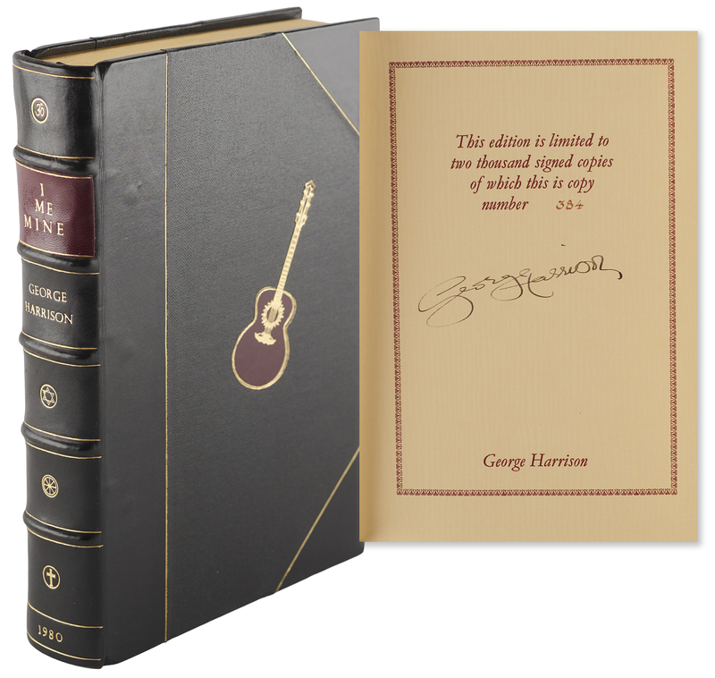 Lot 421 Beatles: George Harrison Signed Book - I, Me, Mine (Ltd. Ed. #384/2000)