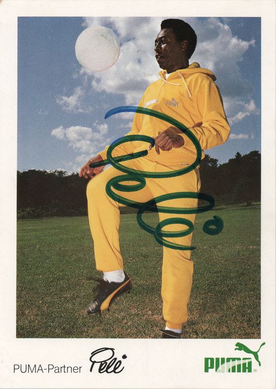 Lot 682 Pele Signed Promo Card